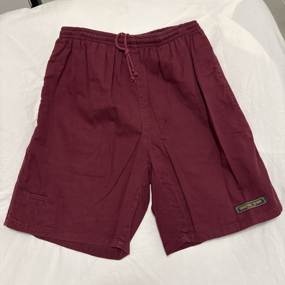 Men's hunting horn classics medium vintage red shorts